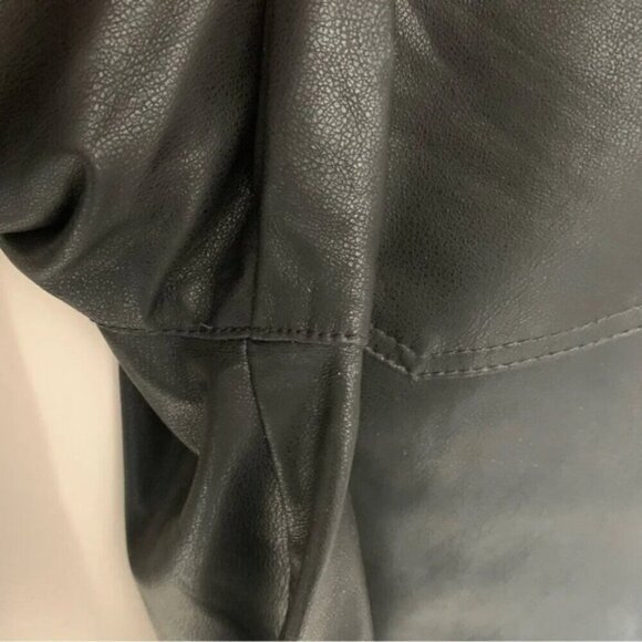 Zara Faux Leather High Waisted Pants Black M - Picture 10 of 15